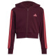 Adidas Παιδική ζακέτα Essentials 3-Stripes French Terry Full-Zip Cropped Hoodie